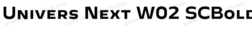 Univers Next W02 SCBold字体转换